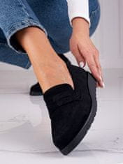 Amiatex Női félcipő 90028 + Nőin zokni Gatta Calzino Strech, fekete, 37