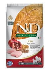 N&D LG DOG Light M/L Csirke és gránátalma 2,5kg