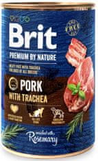 Brit Premium by Nature Dog Cons. - Sertéshús légcsővel 400 g
