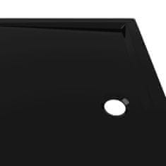 Greatstore téglalap alakú fekete ABS zuhanytálca 80 x 110 cm