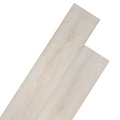 Vidaxl klasszikus fehér tölgy öntapadó PVC padlóburkolók 2,51 m² 2 mm 342874