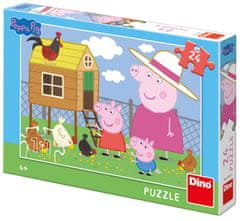 Dino Toys Peppa Malac - csirkék: puzzle 24 db