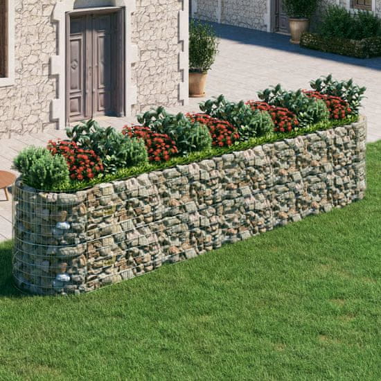 Greatstore horganyzott vas gabion magaságyás 500x100x100 cm