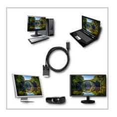 Qoltec DisplayPort | DVI (24+1) férfi kábel 1.8m