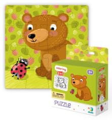 DoDo Dodó puzzle színezővel - Teddy mackó 16 db