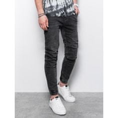 OMBRE Férfi farmer joggers HARLIN fekete MDN14660 XXL