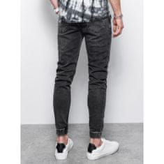 OMBRE Férfi farmer joggers HARLIN fekete MDN14660 XXL