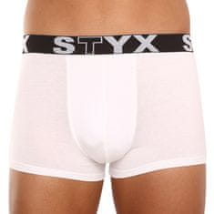 Styx Fehér long férfi boxeralsó sport gumi (G1061) - méret XL