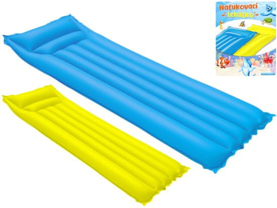 Felfújható nyugágy 183x69 cm max 80 kg - vegyes színek (sárga, kék)