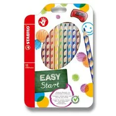 Stabilo EASYcolors zsírkréták 12 szín, jobbkezeseknek