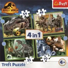 Trefl Puzzle Jurassic World: Domination 4 az 1-ben (35,48,54,70 darab)