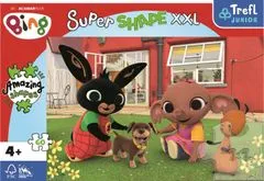 Trefl Puzzle Super Shape XXL Rabbit Bing: Játék kutyával 60 darab