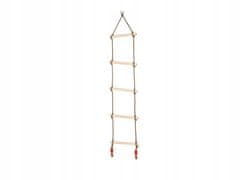 Verk 01536 Dřevěný provazový žebřík 185 cm