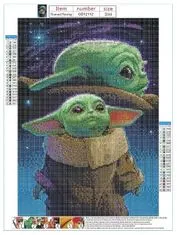 Pronett 2066 Diamond Painting 5D - Yoda, Star Wars