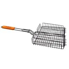 kemping grillrács 62x31X24x50CM, FEKETE