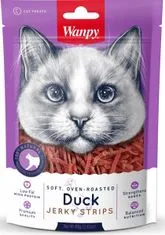 Wanpy Cat Soft Duck Jerky Strips macskának 80 g