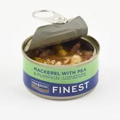 Fish4Dogs kutyakonzerv Finest makrélával, sütőtökkel és borsóval 85 g