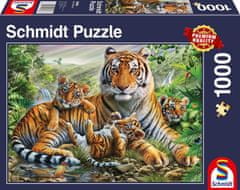 Schmidt Puzzle Tigris és kölykei 1000 darab