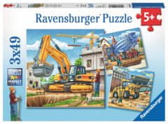 Ravensburger Puzzle építőipari gépek 3x49 darab