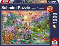 Schmidt Puzzle Elvarázsolt sárkány királyság 1000 darab