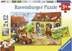 Ravensburger Farm munka puzzle 2x12 db