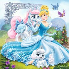 Ravensburger Puzzle Disney hercegnők és háziállataik 3x49 db