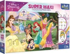 Trefl Megfordítható puzzle Happy Princesses SUPER MAXI 24 darab Happy Princesses SUPER MAXI 24 db