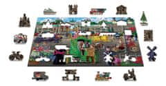Wooden city Fából készült város puzzle Párizs tér 200 darab