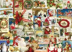 EuroGraphics Vintage karácsonyi kártya puzzle 1000 darab