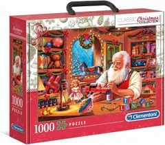 Clementoni Puzzle tokban Karácsonyi kollekció Mikulás műhelye 1000 darab