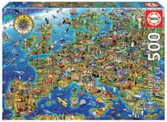 EDUCA Puzzle Mad Európa térkép 500 darabos puzzle