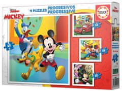 EDUCA Puzzle Mickey és barátai 4in1 (12,16,20,25 darab)