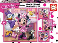 EDUCA Puzzle Minnie és Daisy 4in1 (12,16,20,25 darab)