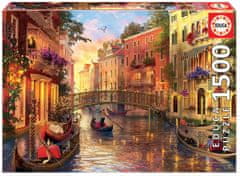 EDUCA Puzzle Twilight in Venice 1500 darabos puzzle