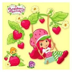 Strawberry Shortcake - színező oldal négyzet akasztóval a felakasztáshoz