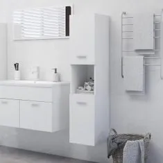 Greatstore fehér forgácslap fürdőszobaszekrény 30 x 30 x 130 cm