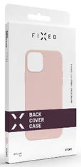 FIXED Story gumírozott hátlapi védőtok Apple iPhone 14 Plus készülékhez, rózsaszín