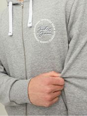 Jack&Jones Férfi melegítőfelső JSTAMP Regular Fit 12211515 Light Grey Melange (Méret XL)