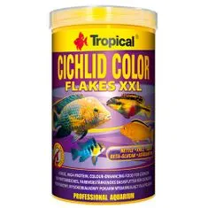 TROPICAL Cichlid Color XXL 1000ml/160g magas fehérje tartalmú alapeledel sügéreknek