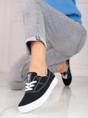 Amiatex Női tornacipő 90507 + Nőin zokni Gatta Calzino Strech, fekete, 39
