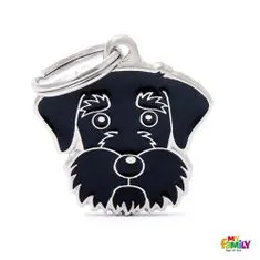 COBBYS PET MF BLACK SCHNAUZER 3,3x2,6 cm gravírozható biléta