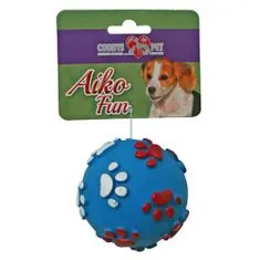 COBBYS PET AIKO FUN Labda lábnyomatos 8cm gumijáték kutyáknak