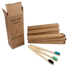 Northix 10x fogkefe, bambusz - Vegyes színek 