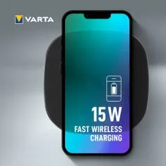 Varta Vezeték nélküli töltő Wireless Charger Pro, 15W, fekete 57905101111