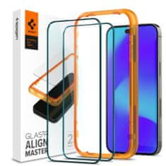 Spigen EDZETT ÜVEG SPIGEN ALM GLASS FC 2 CSOMAGOS IPHONE 14 PRO FEKETE