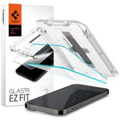 Spigen EDZETT ÜVEG SPIGEN GLAS.TR "EZ FIT" 2 CSOMAGOS IPHONE 14 PRO CLEAR