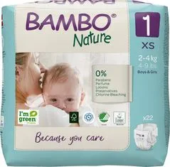 Bambo Nature eldobható pelenkák 1 XS (2-4 kg) 22 db