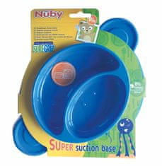 Nuby Tányér tapadókoronggal - Monkey 9 m+, piros