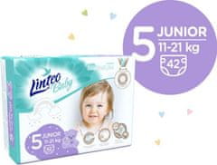 LINTEO BABY Premium eldobható pelenkák 5 JUNIOR (11-21 kg) 168 db