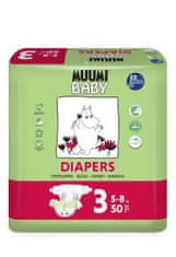 MUUMI BABY 3 Midi 5-8 kg (50 db), öko pelenkák